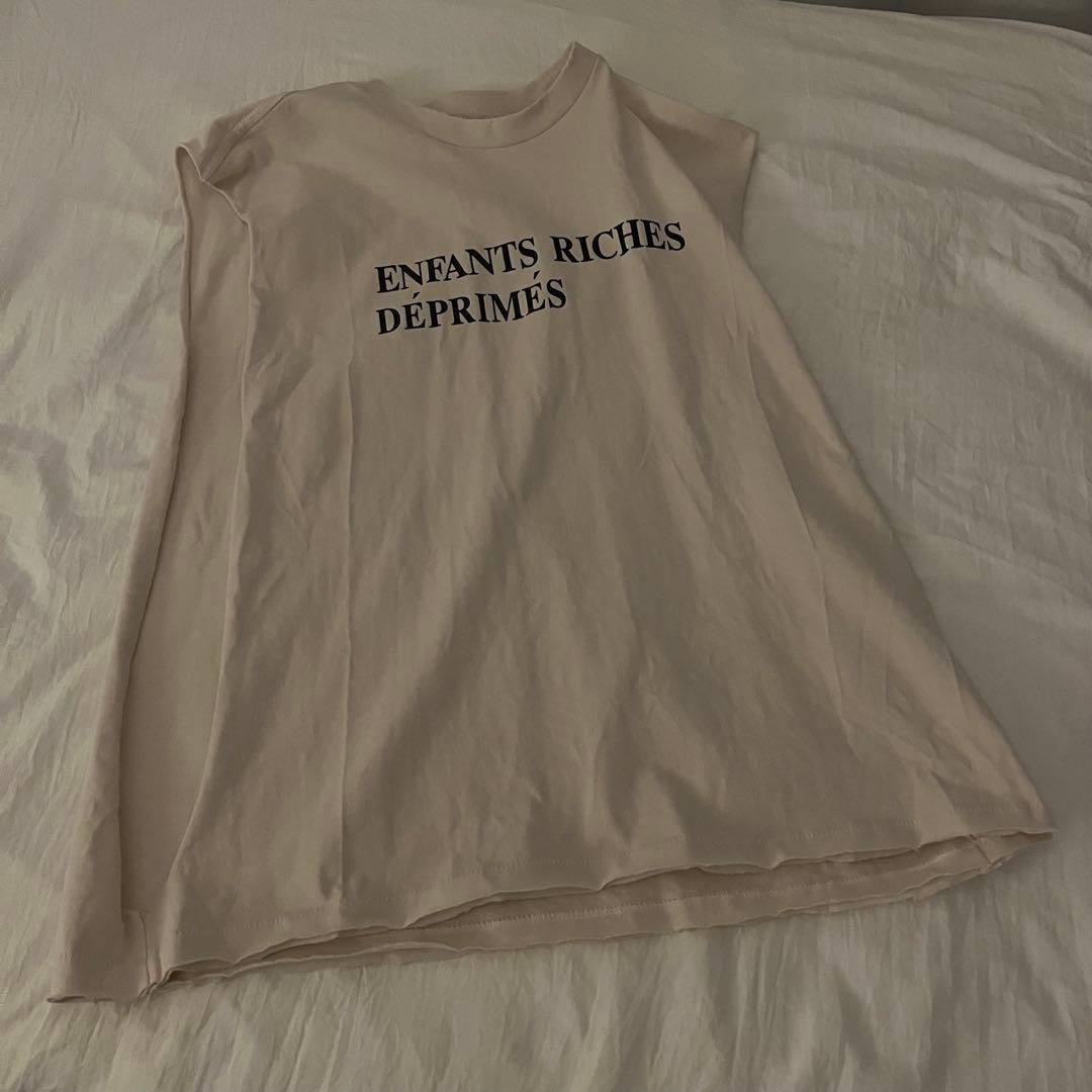 トップス enfants riches deprimes cutoff t shirt