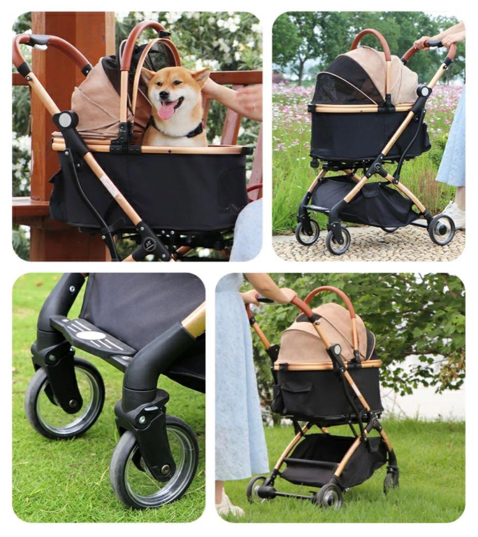 ★新品未開封★SKISOPGO 4輪ペットカート 分離型 対面式 折りたたみ式