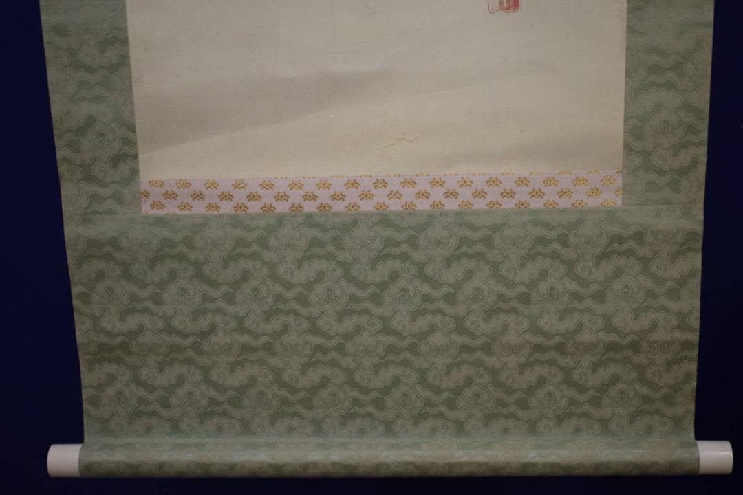 真作/巖谷小波/岩谷小波/巻狩用具画賛/俳句/布袋屋掛軸HJ-175