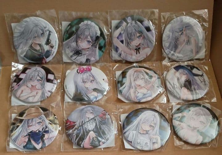 くじ引き堂 死亡遊戯で飯を食う。オンラインくじ 缶バッジ 全12種 コンプ