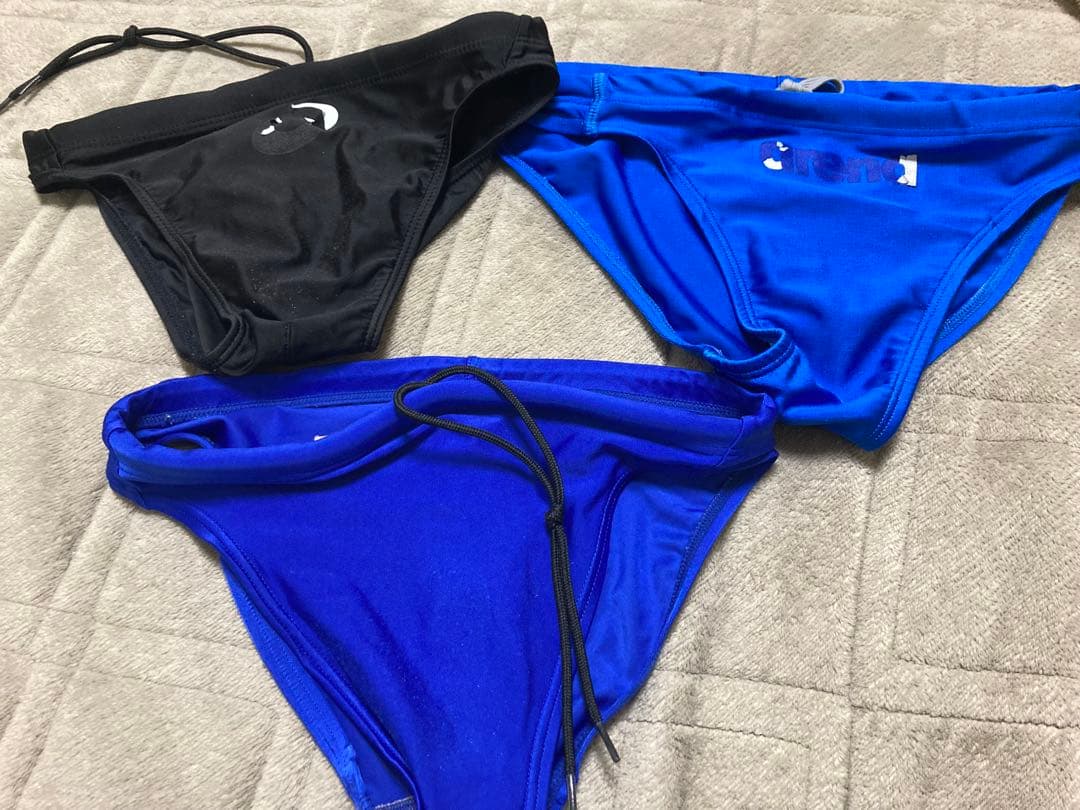 水泳部　アシックスSM ＆アリーナM 競泳水着　競パン　３枚