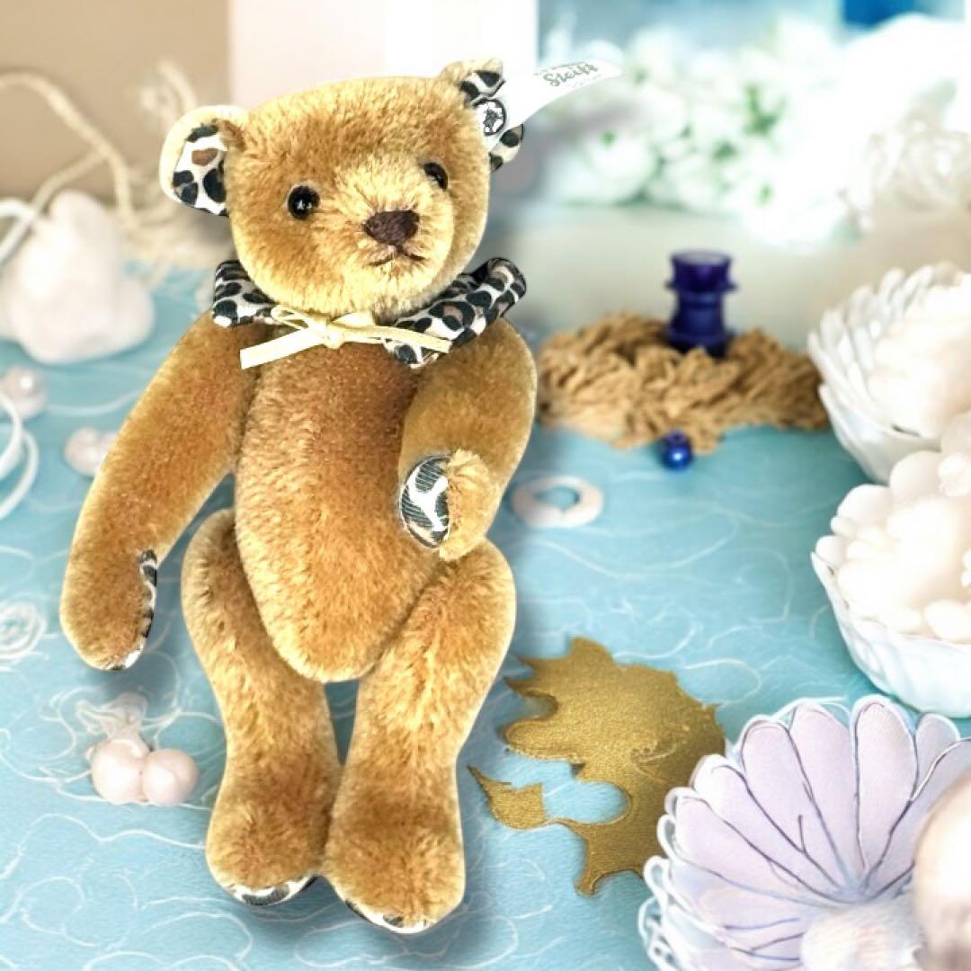 シュタイフ Steiff テディベア レオ 限定 スワロフスキー 美品 レア