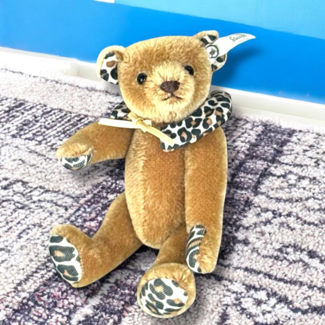 シュタイフ Steiff テディベア レオ 限定 スワロフスキー 美品 レア