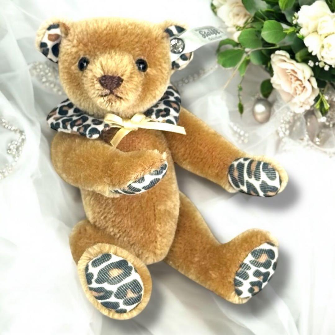 シュタイフ Steiff テディベア レオ 限定 スワロフスキー 美品 レア