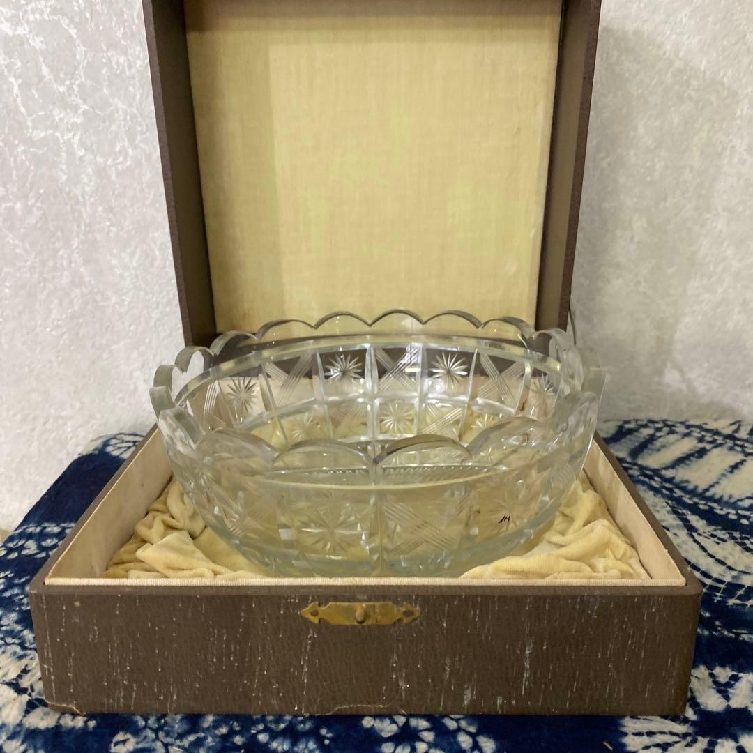 切子硝子　江戸切子　薩摩切子　鉢　ボール