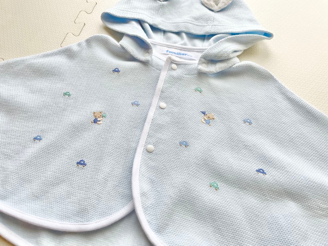 ファミリア UVカット ケープ 60〜90cm