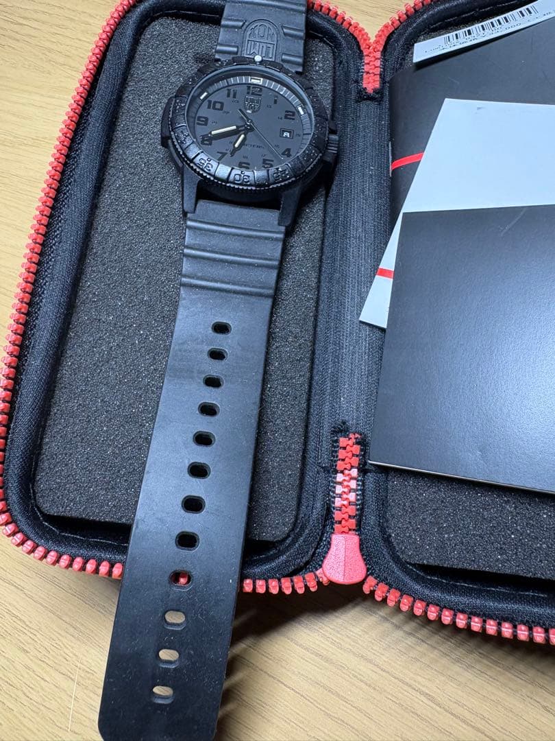 Luminox ブラックアウト　ラバーベルト