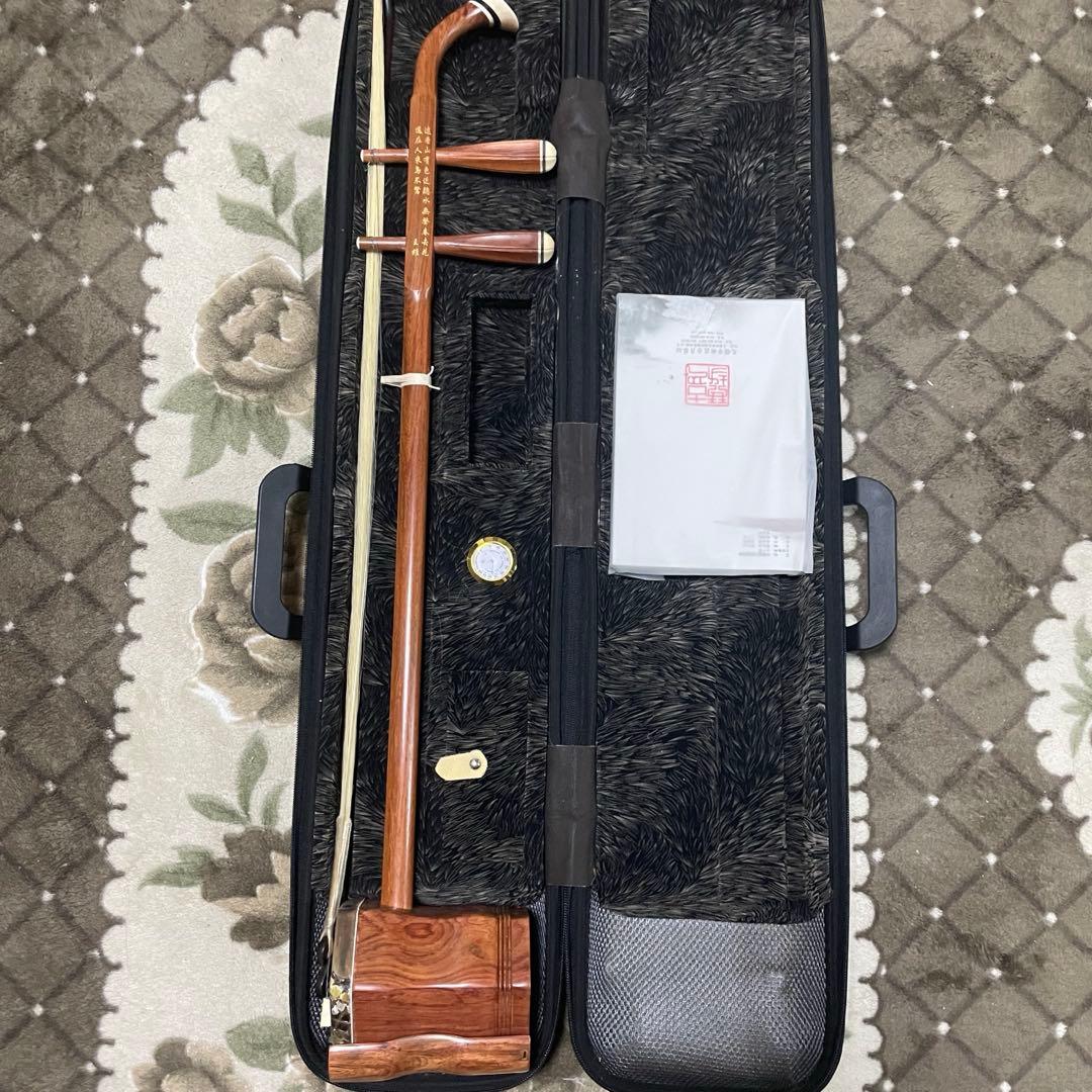 二胡 蛇本革 弓付き ケース付き