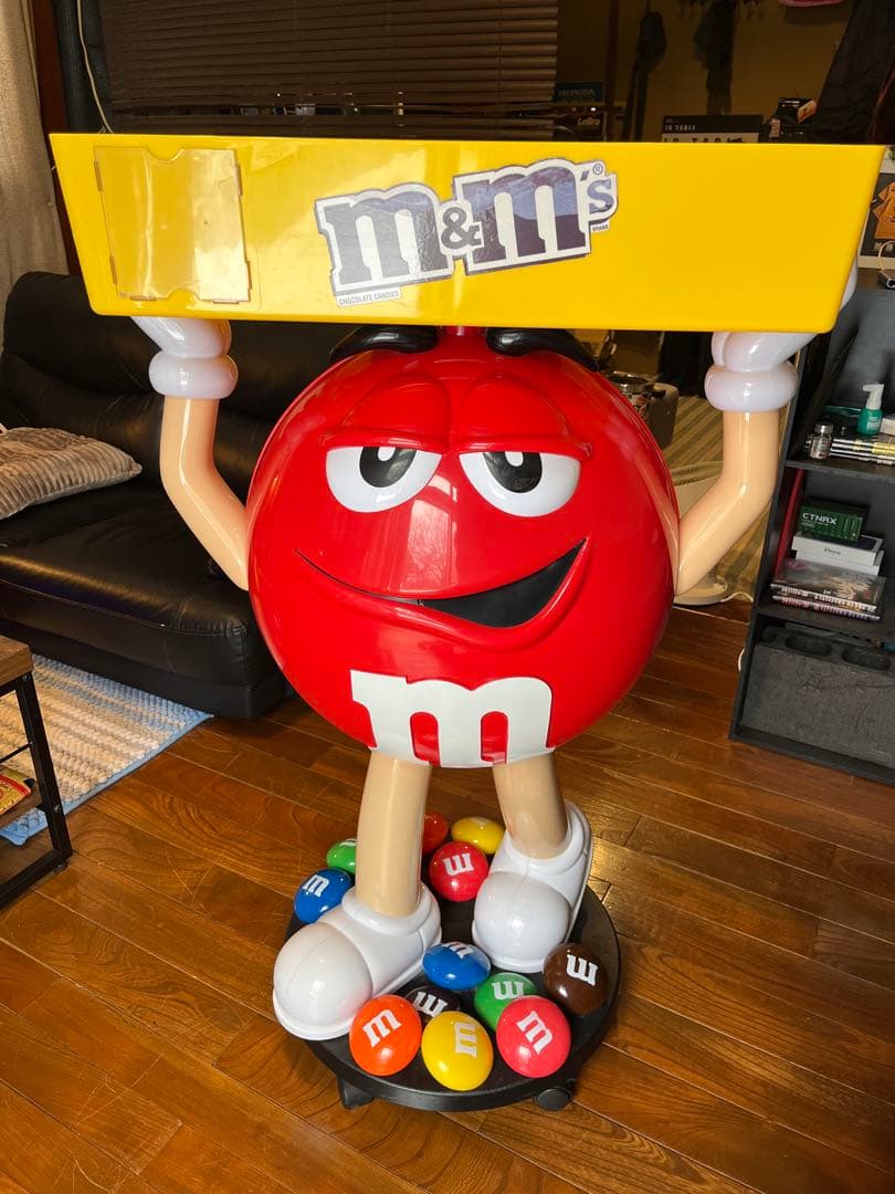 m&m's 特大ディスプレイ レッド 非売品 美品 エムアンドエムズ