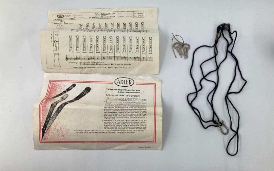 値下げしました。東ドイツ製　ADLER　曲がったリコーダー　ブロックフレー