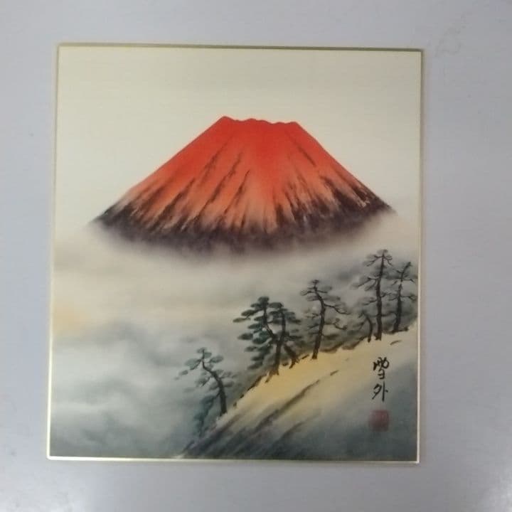 値引き中！十二ヶ月の風雅な手描き色紙　肉筆色紙季節の彩り二十四葉