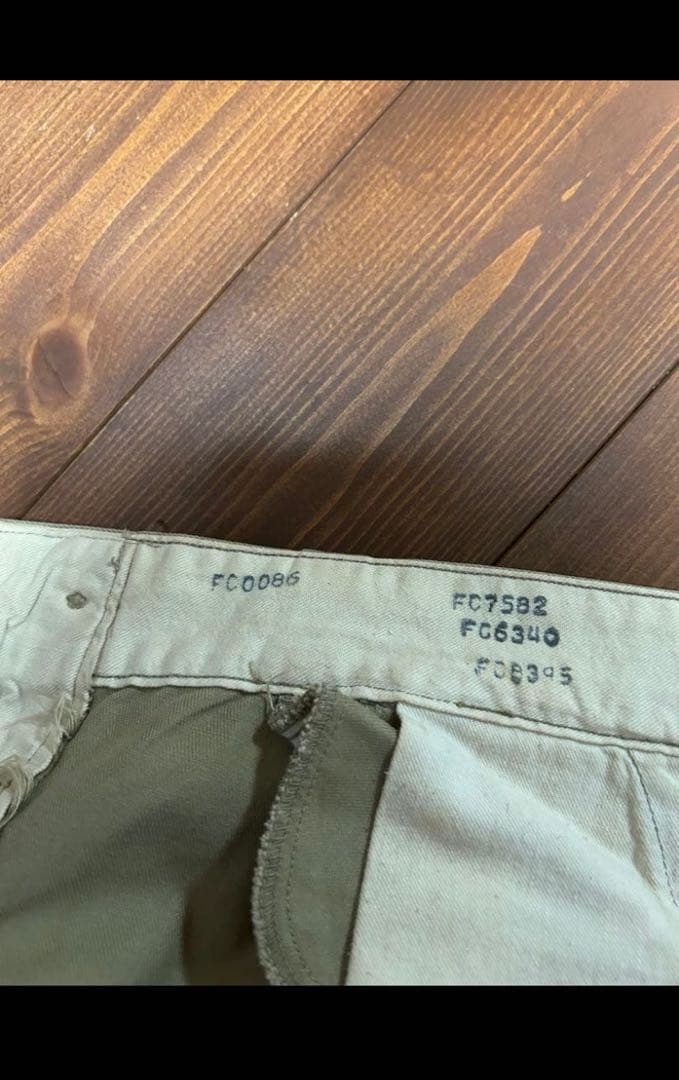 50s 34 【実物】us army チノパン