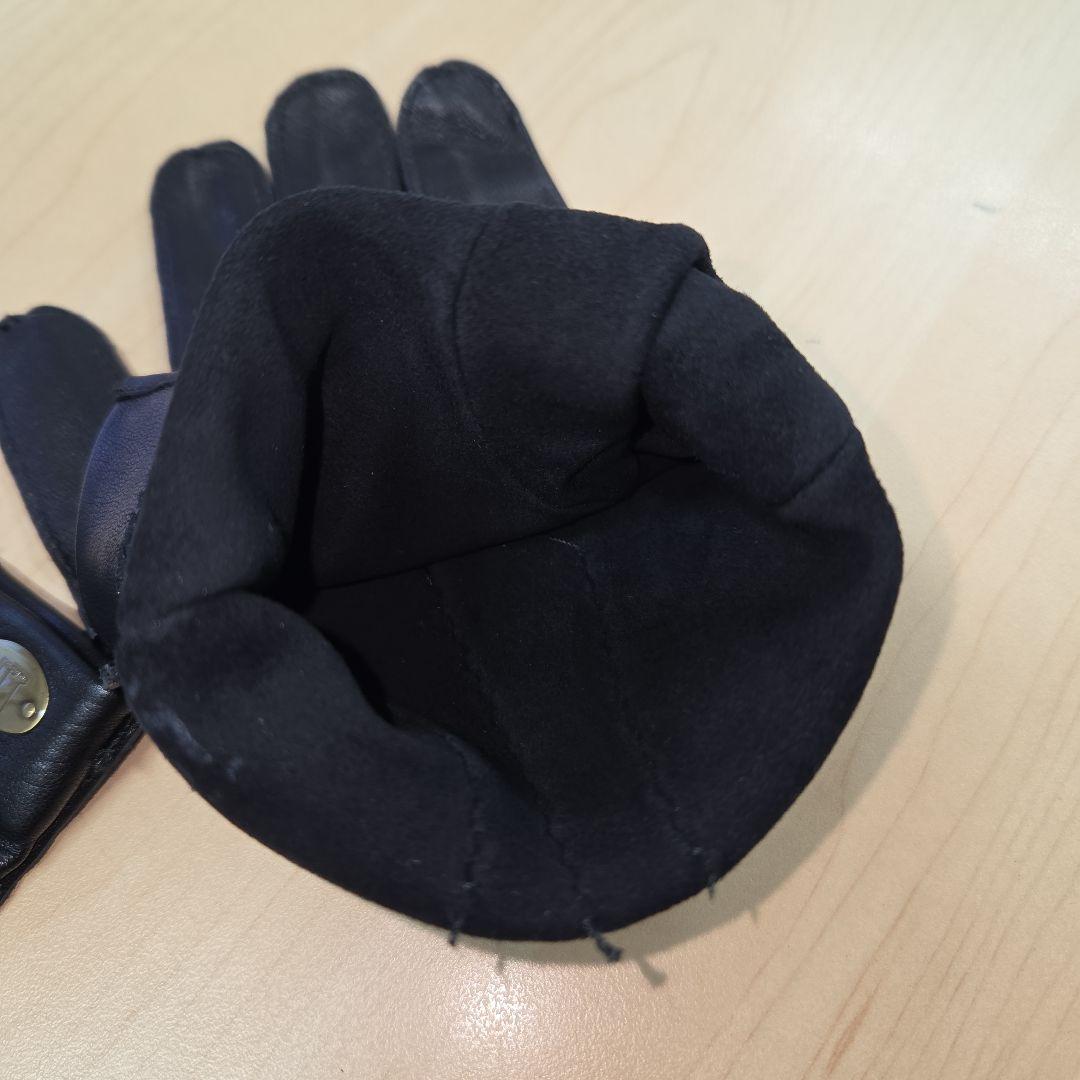 dunhill/ALFREDDUNHILL ダンヒル レザー　手袋 黒 Mサイズ