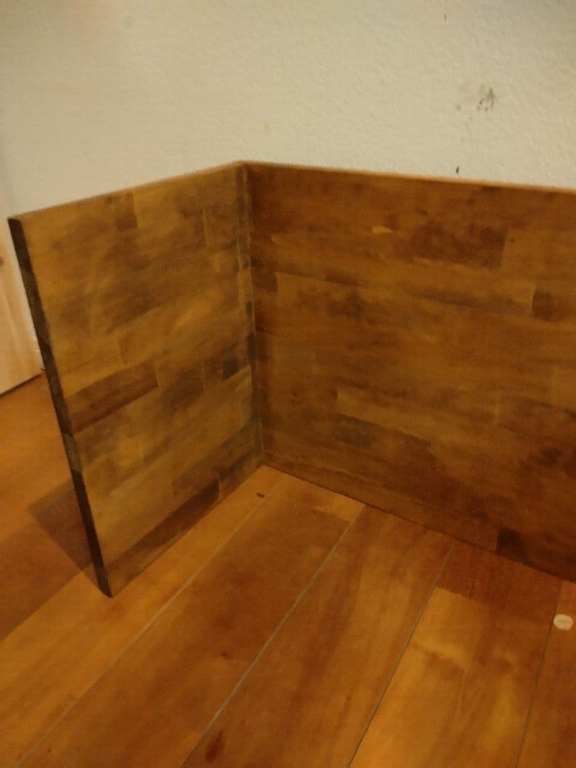 木製　ハンドメイド　オーダー　コの字　ベンチ　水槽台　シェルフ　ワトコオイル