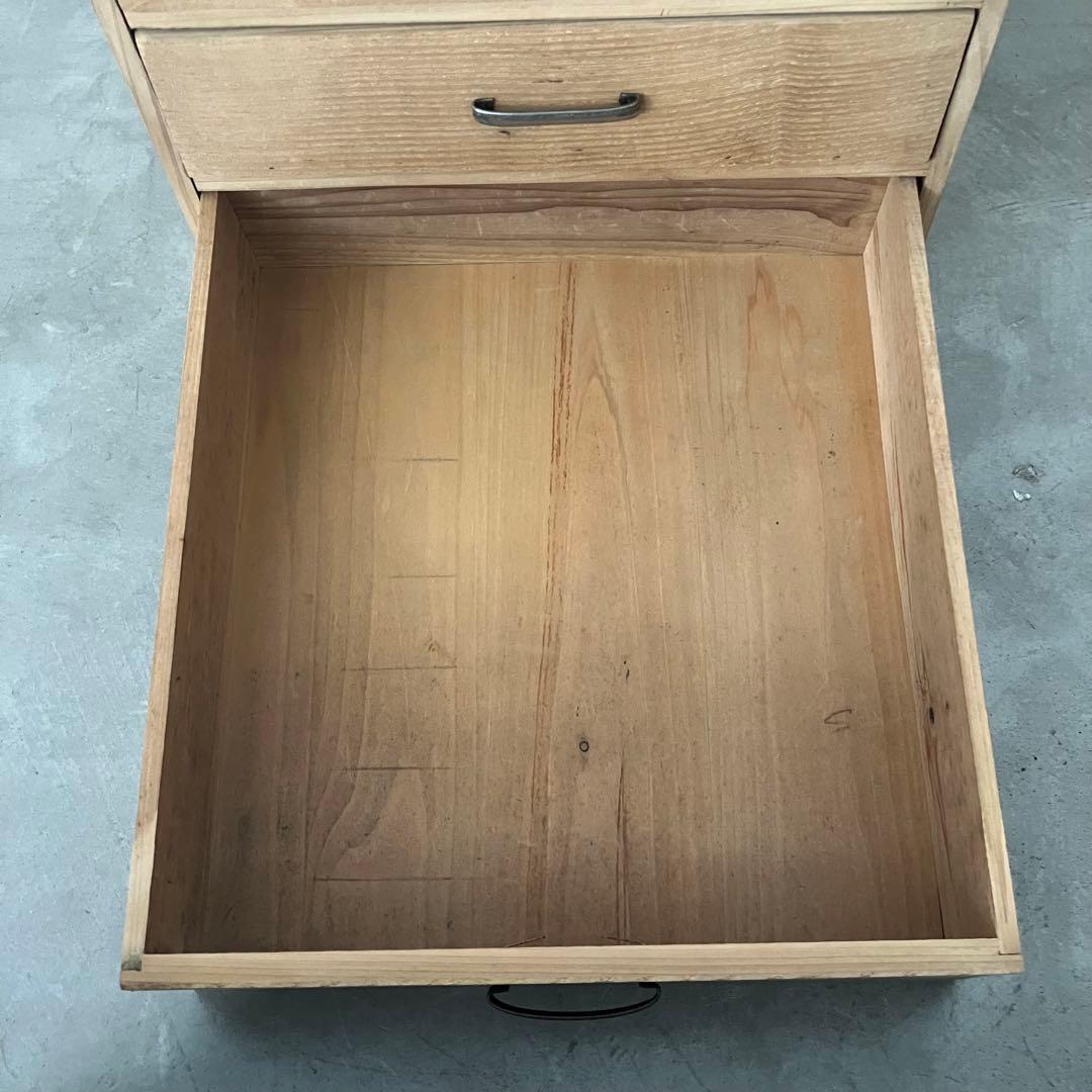 レトロ　アンティーク　古道具　古家具　剥離　ストリップド　箪笥　引き出し　抽斗