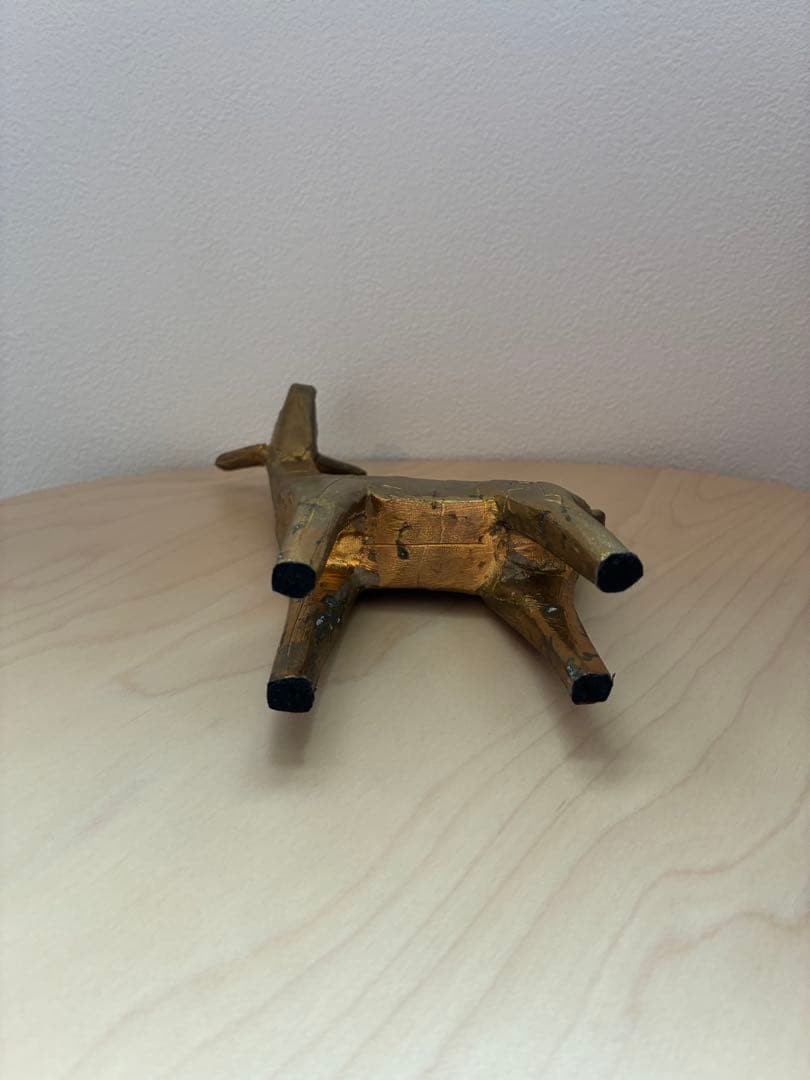 AJI PROJECTとりプルポ鹿の像ウッデンドールズNo.9 アート3点セット