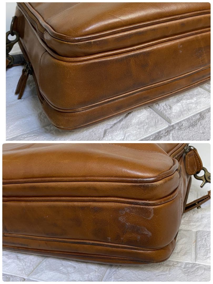 エルエルビーン　ビジネスバッグ　ブリーフケース　2WAY レザー　ブラウン