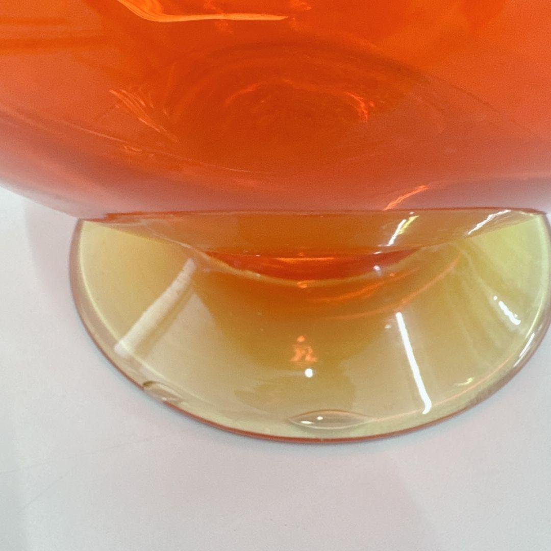 豪華 ツイスト 琉球ガラス 花瓶 昭和レトロ 沖縄 花器 置物 ガラス細工