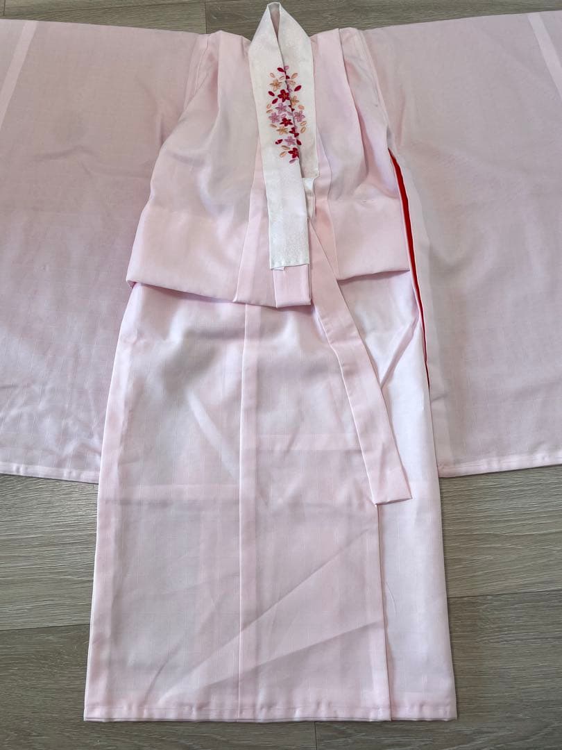 七五三　3歳　女の子　フルセット　一式　赤系　鶴　正絹