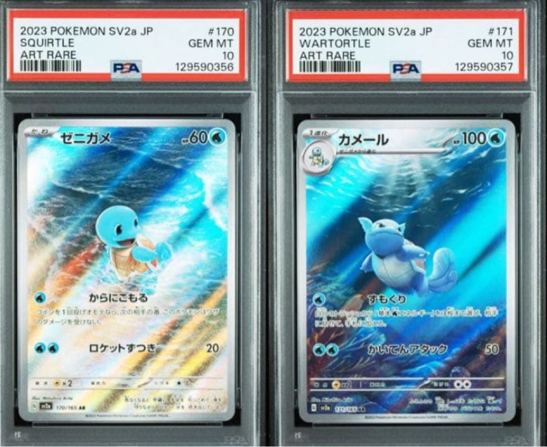 ゼニガメ　カメール　AR 連番　PSA10 ワンオーナー151