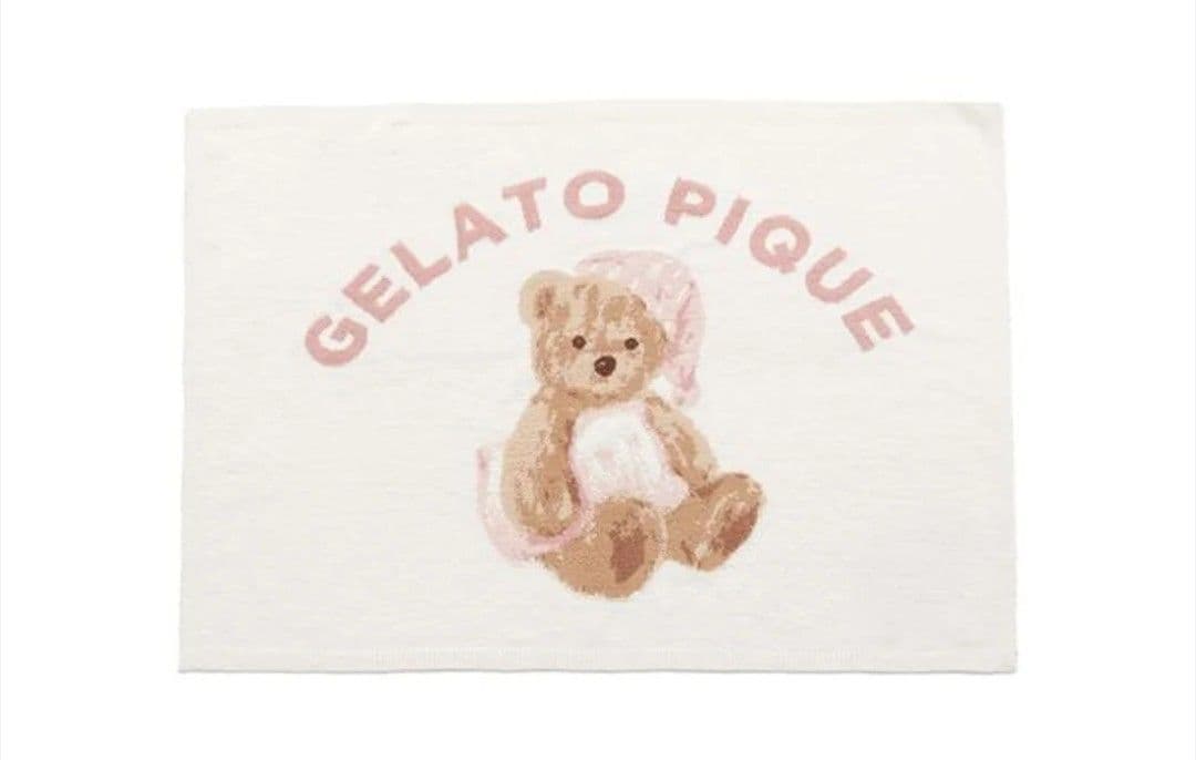 【正規品】ジェラートピケ　GOOD NIGHT BEARブランケット　ピンク