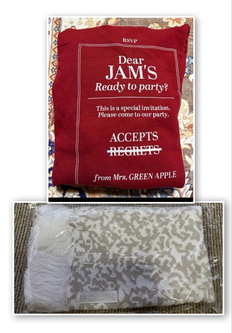 Mrs. GREEN APPLE☆マフラー&フーディセット　新品