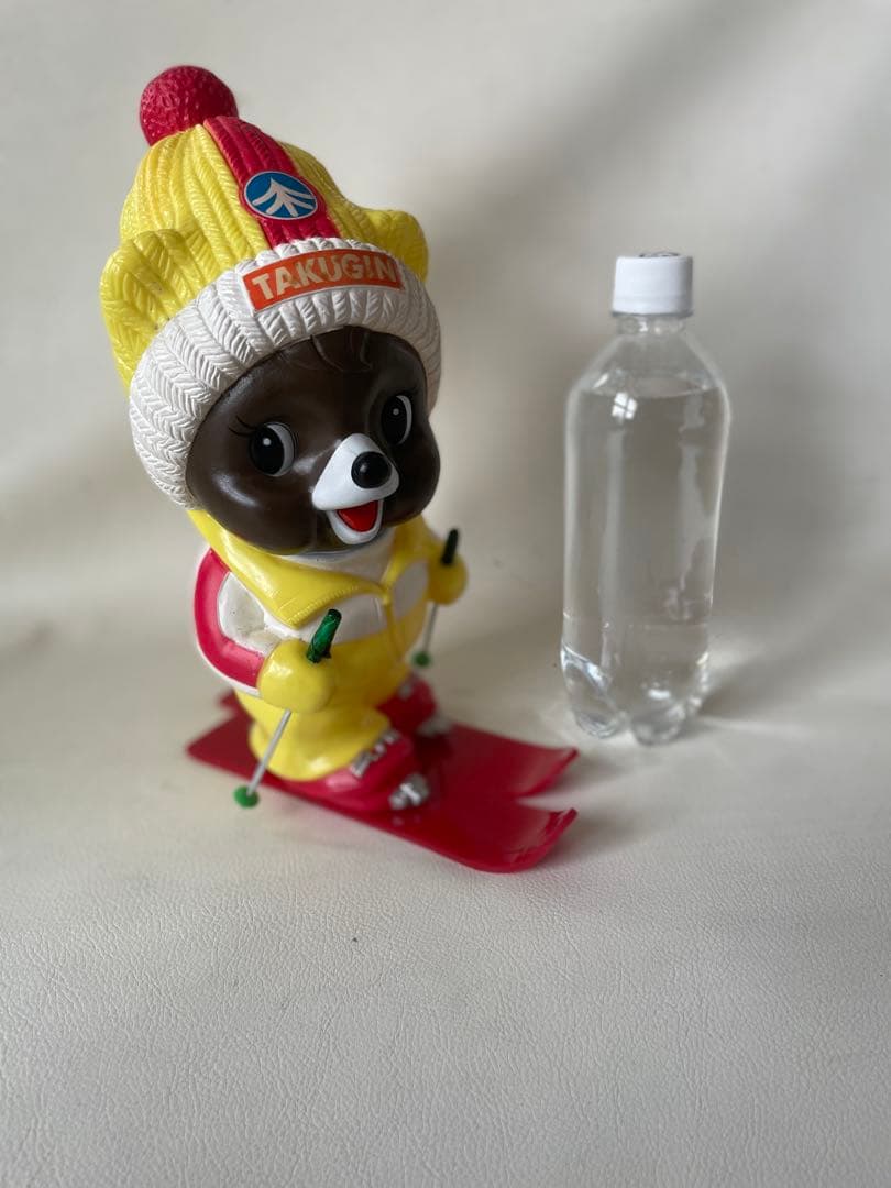 たくぎん たくちゃん 拓ちゃん 特大 ソフビ貯金箱 カウンター用 店頭用 スキー