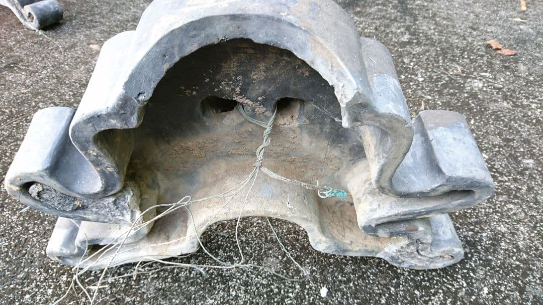 鬼瓦  安政四巳年