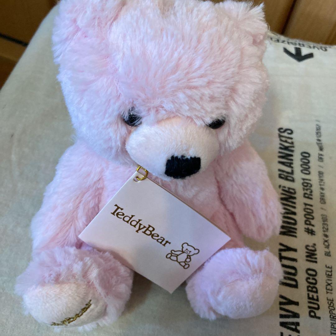 テディベア　ピンク　ぬいぐるみ　モコフワ　(株)シアーズ