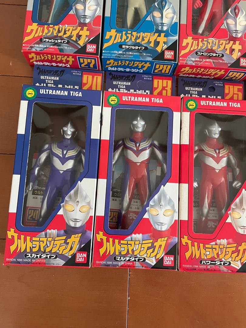 未開封　ウルトラヒーローシリーズ　セット　ウルトラマン　ソフビ　当時物　箱入り