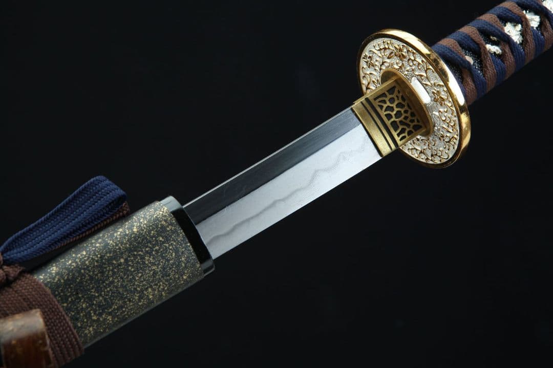 1056-武具 刀装具 日本刀　模造刀 居合刀 武士道 武蔵 鑑賞用 手鍛造打