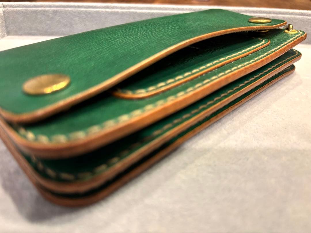トラッカーウォレット　TW03-G グリーン　緑　財布　長財布