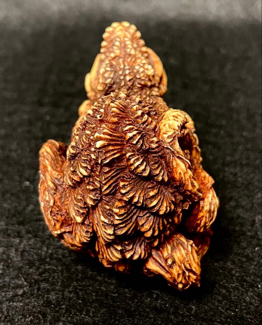 東宝怪獣根付　ビオランテ　木札　木箱付き　ゴジラ　未使用品