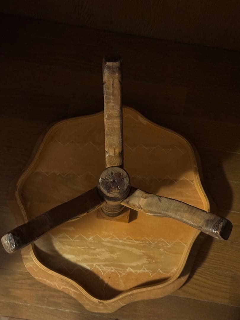 現品渡し　象嵌　イタリア　コーヒーテーブル　丸テーブル　サイドテーブル