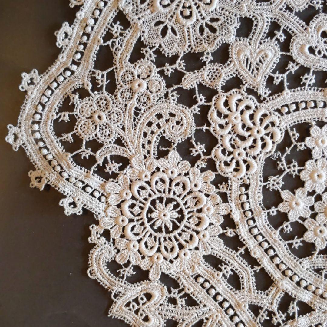 アンティークレース　襟