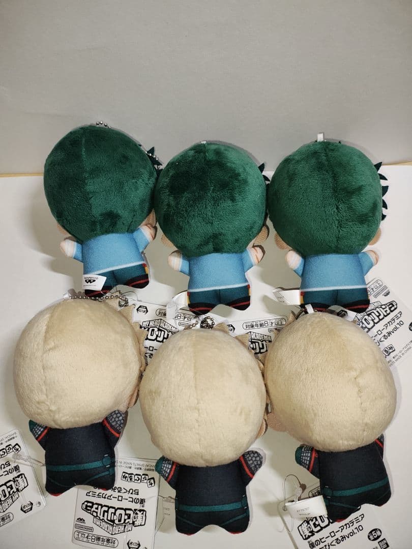 僕のヒーローアカデミア ちびぐるみ vol.10 緑谷出久 爆豪勝己 計6点