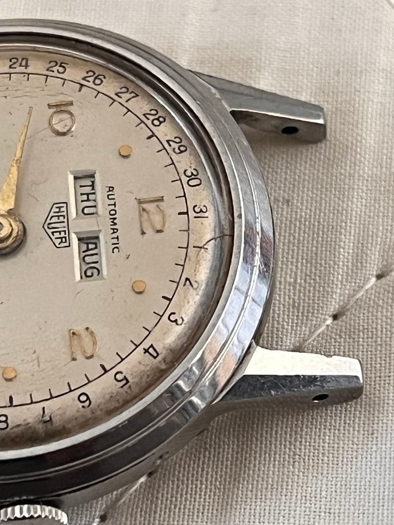ホイヤー　ヴィンテージ　トリプルカレンダー　ゼンマイ切れ