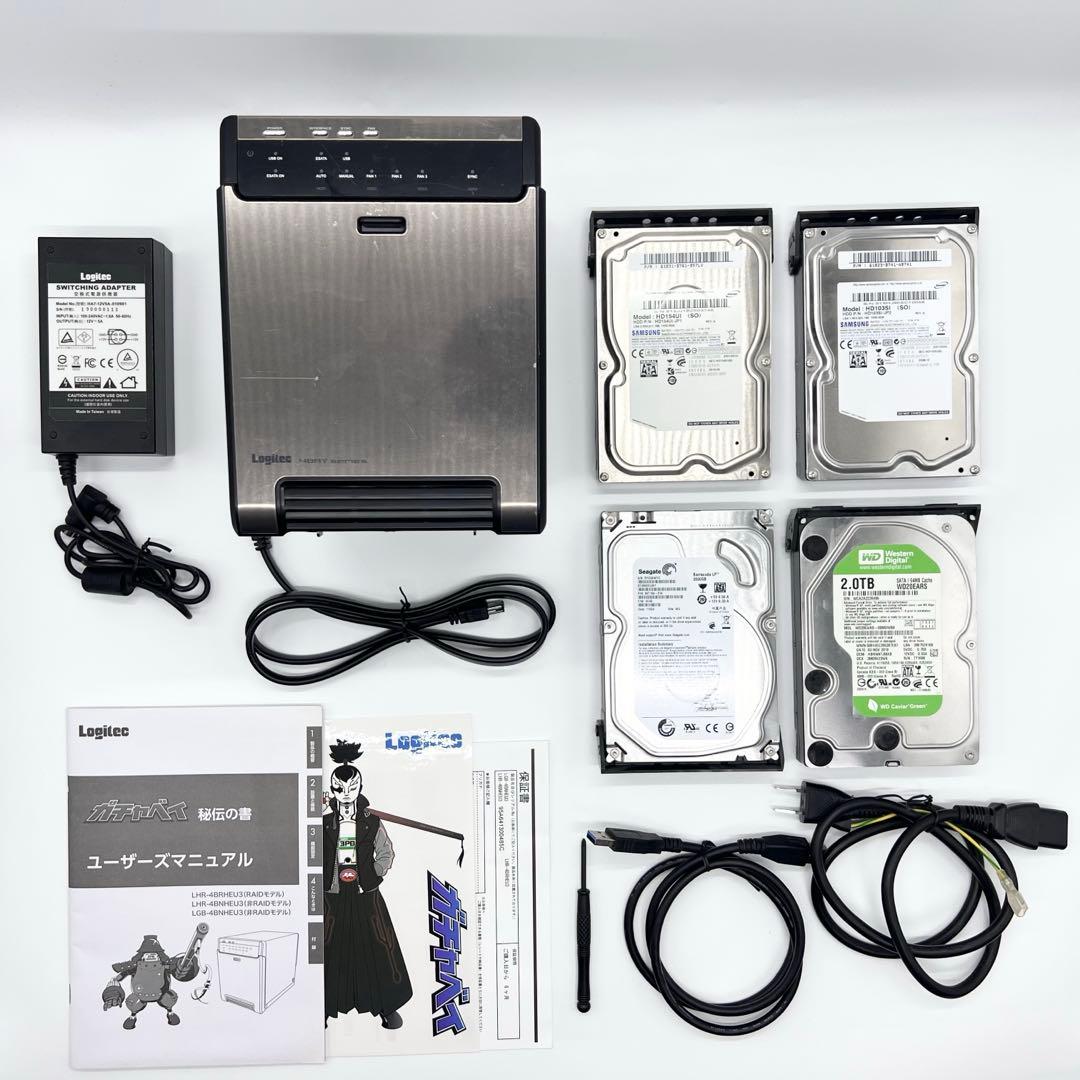 [匿名発送 丁寧梱包]HDDケース HDD 5点セット LHR-4BRHEU3