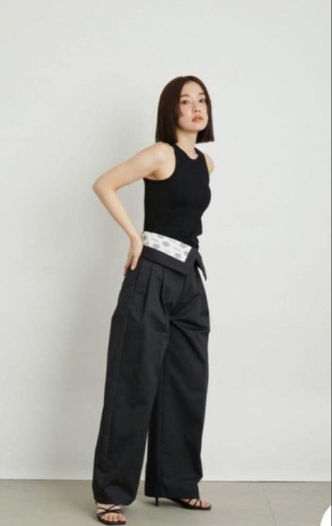 リリーブラウン　ディッキーズコラボ　ハイウエストパンツ