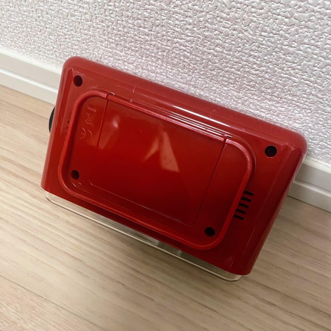 BRUNO LCDレトロアラームクロックS BCR003 レッド