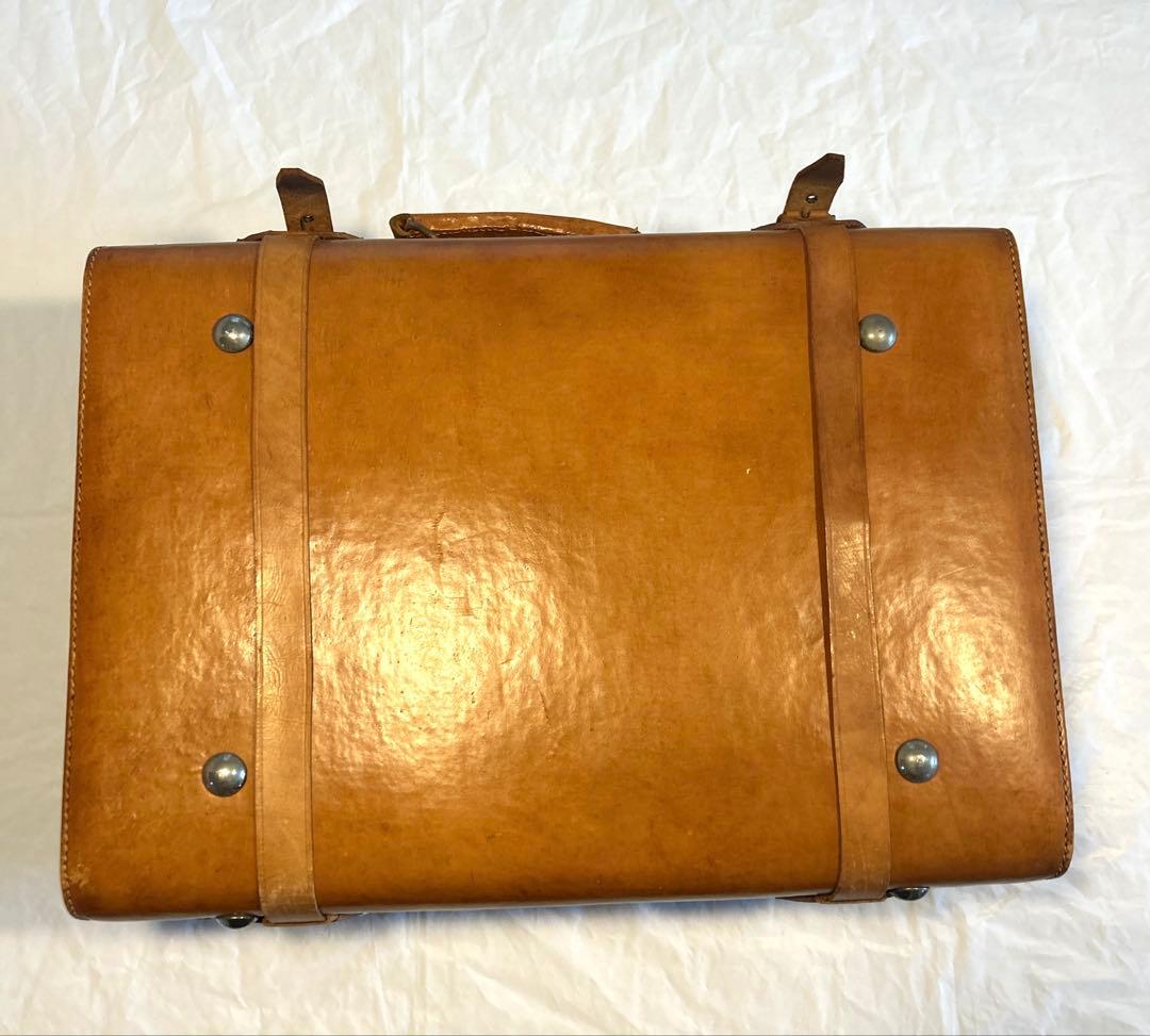 本革　レトロ　バッグ　キャリーケース