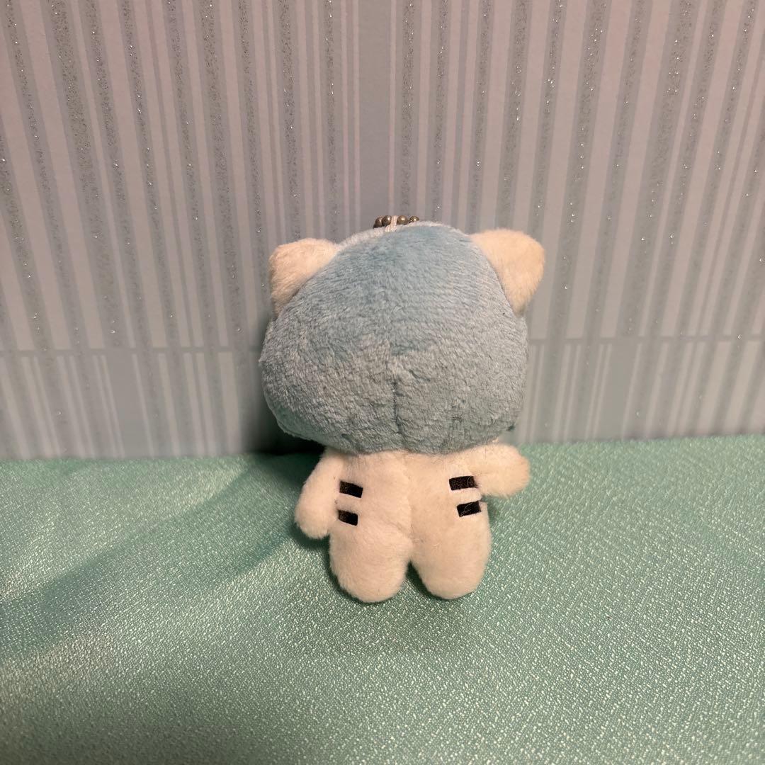 【かおもじネコ】新形態 マスコットBC エヴァンゲリオン 綾波レイ風ぬいぐるみ