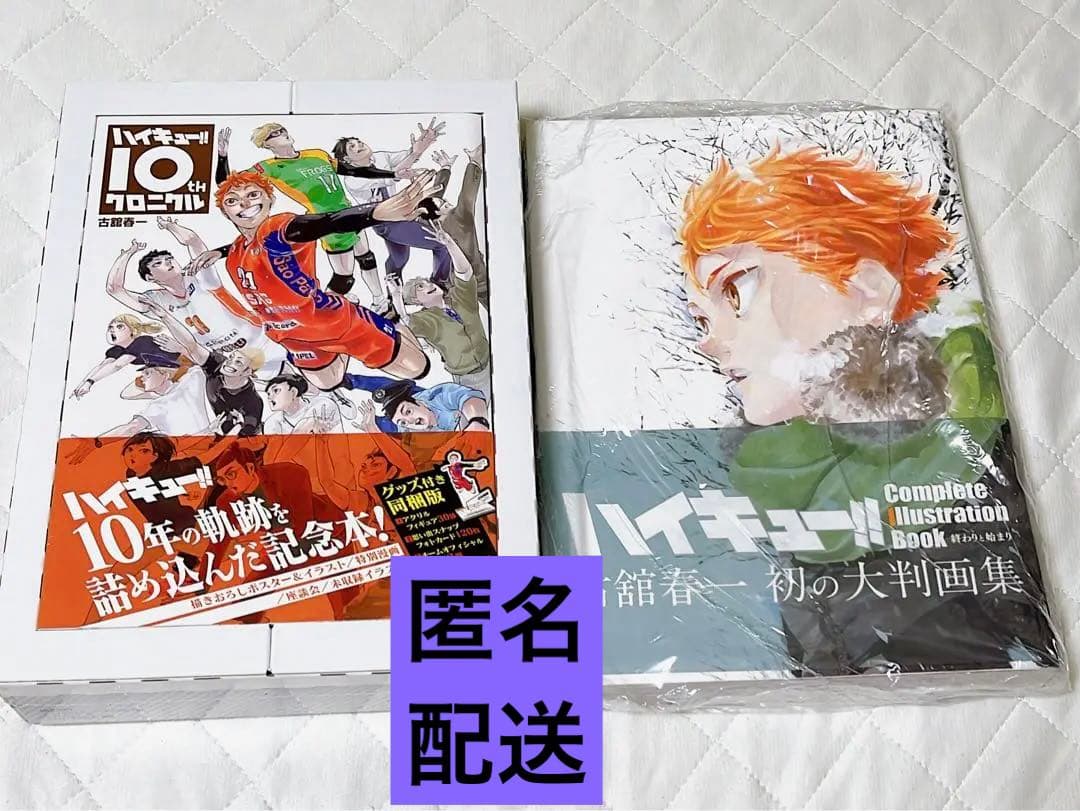 ハイキュー　10thクロニクルグッズ付き同梱版　画集　　おまけポストカード付き