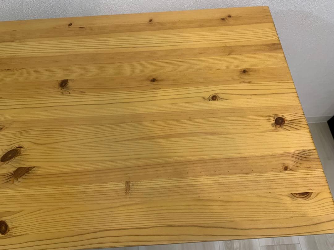 ナチュラルウッド ダイニングテーブル 2個セット(折りたたみ可)