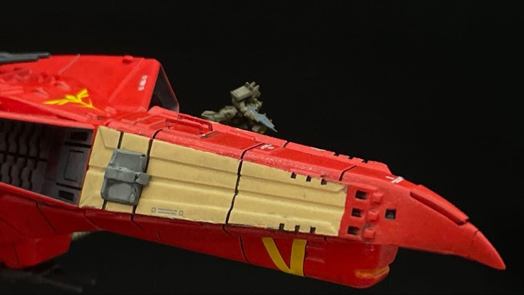 機動戦士ガンダム逆襲のシャア　ネオジオン　ムサカ5番艦　完成品 1/1700