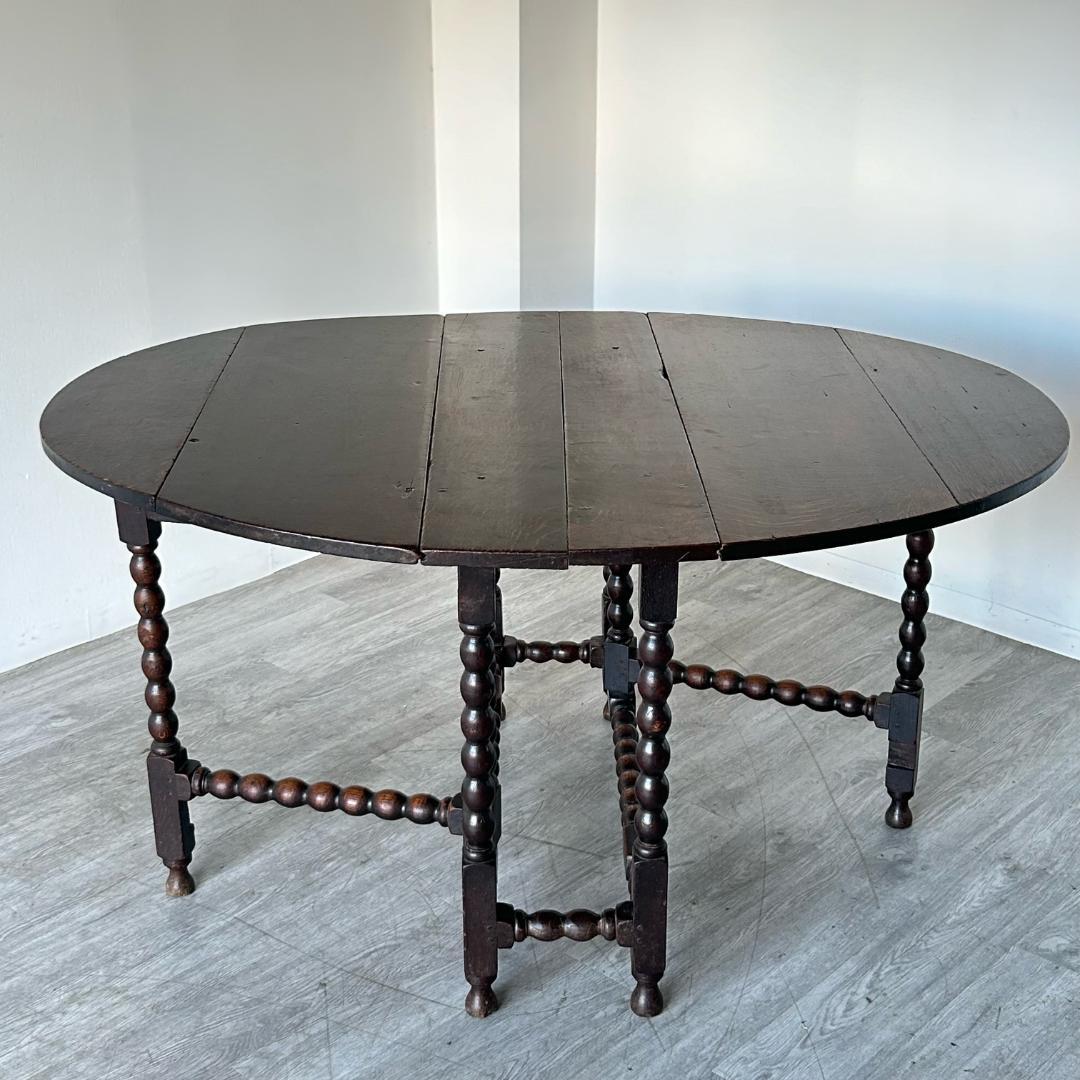 イギリス アンティーク ゲートレッグテーブル 折りたたみテーブル　259A