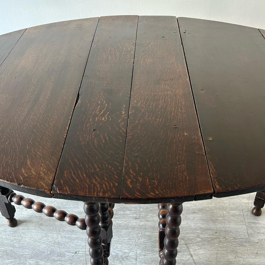 イギリス アンティーク ゲートレッグテーブル 折りたたみテーブル　259A