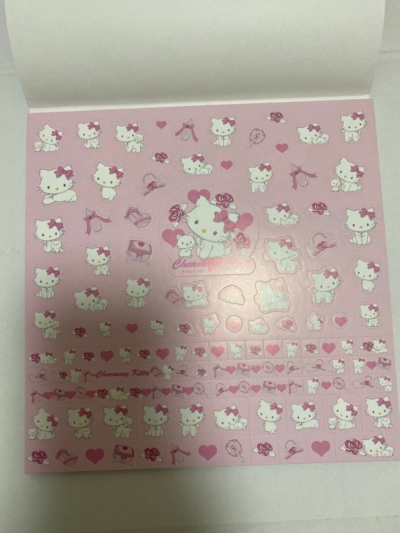 新品　チャーミーキティ　シール付き　ビッグメモ帳