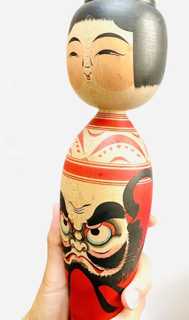 中古　こけし　人形　木製　日本　伝統　笹森淳一　Q コレクション