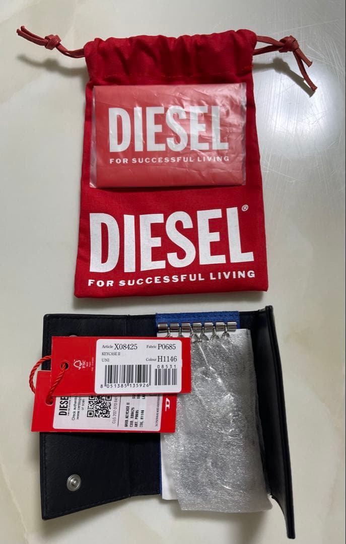 【新品未使用】ディーゼル キーケース DIESELキーホルダー 6連 鍵ケース
